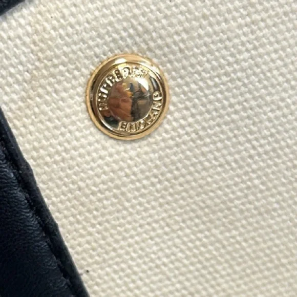 Beige Tote with Brown and Black Accents - Picture 11 of 17